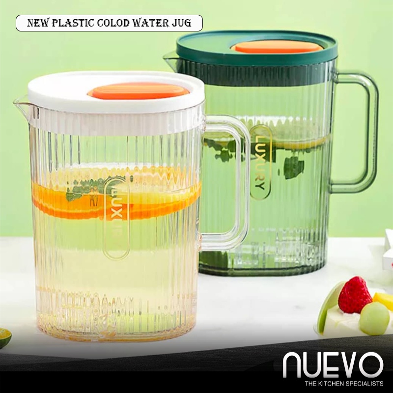 New Plastic Water Jug With Lid Transparent Kitchen Water Juice