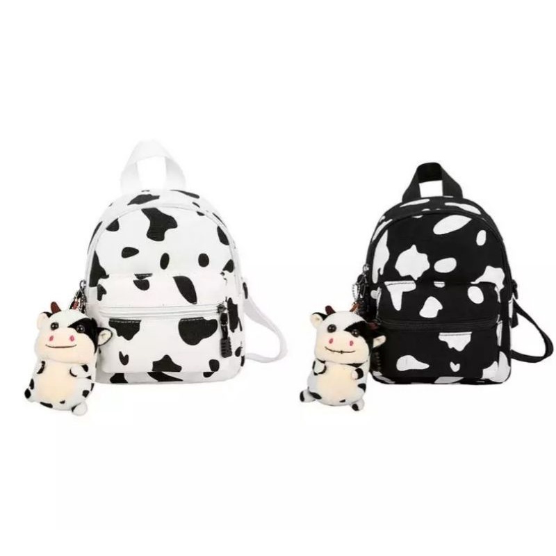 Women's Backpack 2021 Cute Cow Shoulder Bag For Teenage Girls Kids