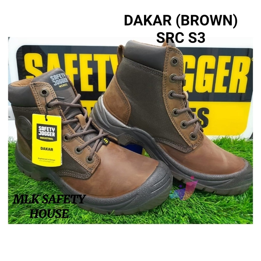 SAFETY JOGGER SAFETY SHOES / KASUT KESELAMATAN DAKAR BROWN SRC S3