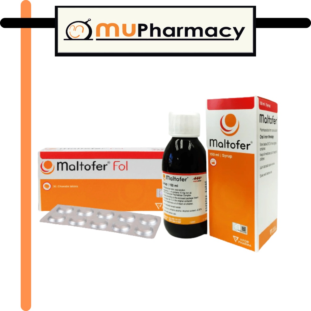 Maltofer Fol Chewable Tablets 30's/ Maltofer Syrup 150ML | Shopee Malaysia