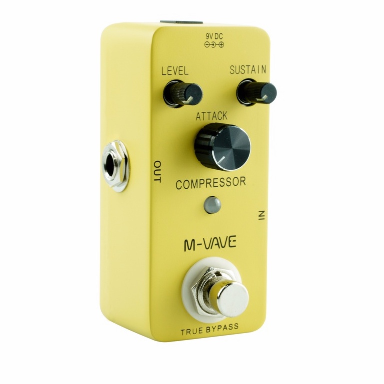 MVAVE COMPRESSOR Effect Guitar Pedal Classic Compress Zinc Alloy Shell