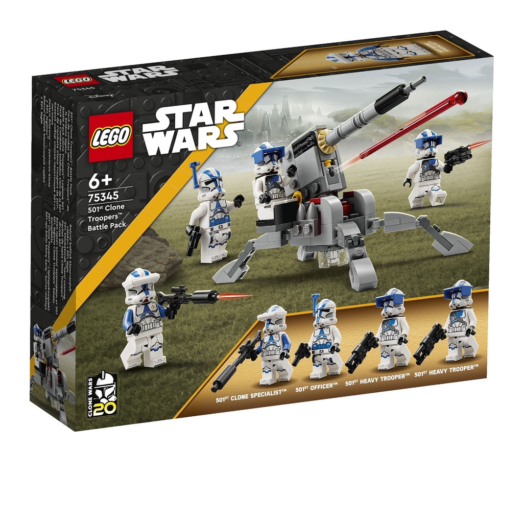 LEGO 75345 Star Wars 501st Clone Troopers Battle Pack Building Toy Set ...