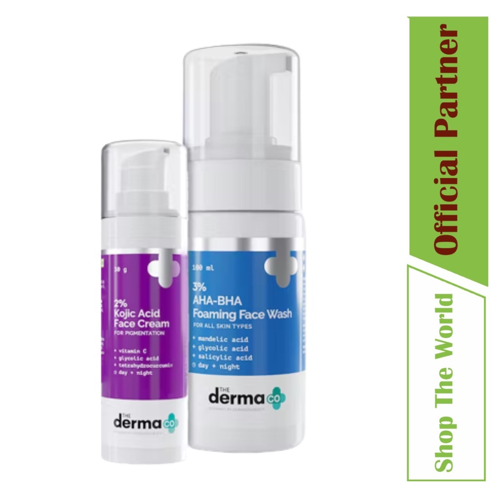 The Derma Co Goodbye Pigmentation Combo (3 AHABHA Foaming Face Wash