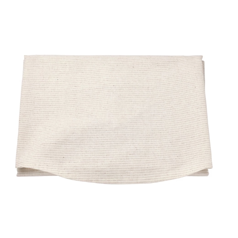 IKEA SILVERARV Tablecloth, striped light beige/offwhite, 150 cm