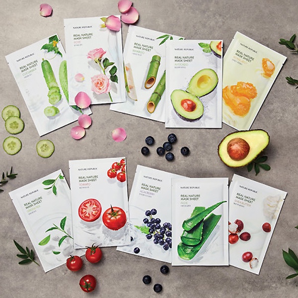 [Nature Republic] Real Nature Mask Sheet(5sheet/1sheet) Facial Mask
