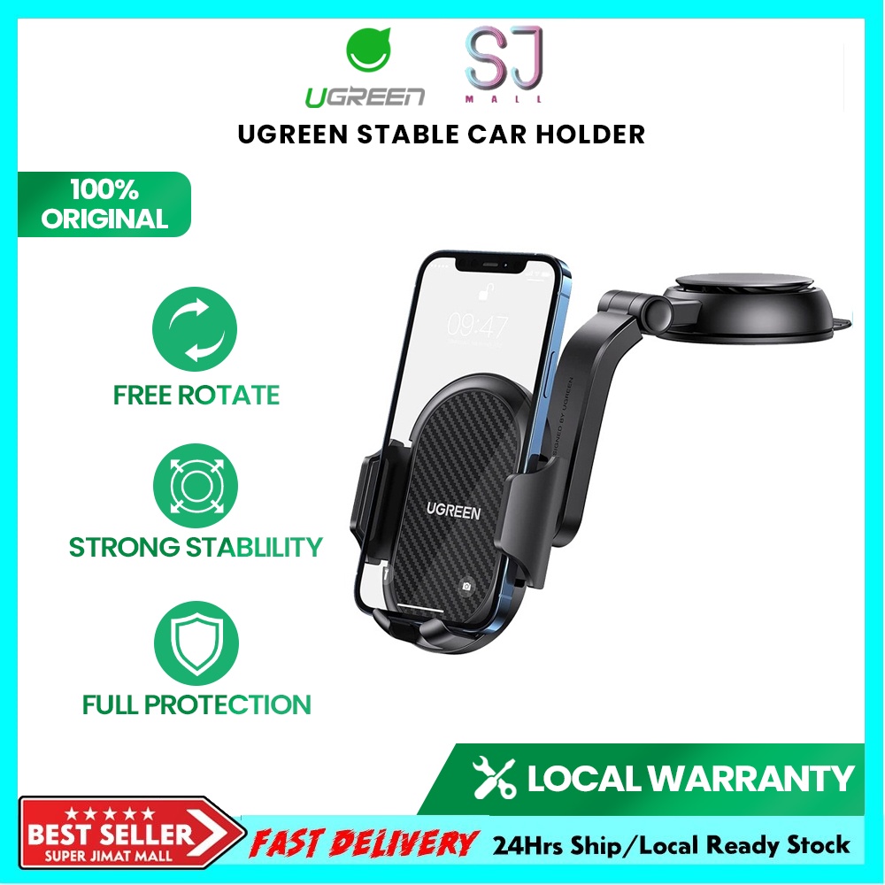 UGREEN Dashboard Phone Holder Car Suction Cup Phone Mount Mobile Mount