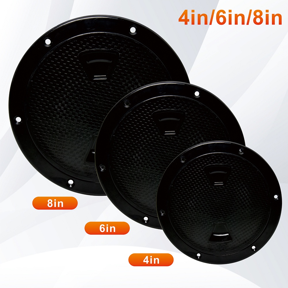 AD 4/6/8 inch Round Deck Inspection Access Hatch Cover Plastic White ...