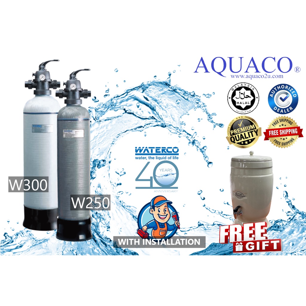 AQUACO WATERCO OUTDOOR FILTER W250 & W300 AUSTRALIA IMPORTED WITH FREE ...