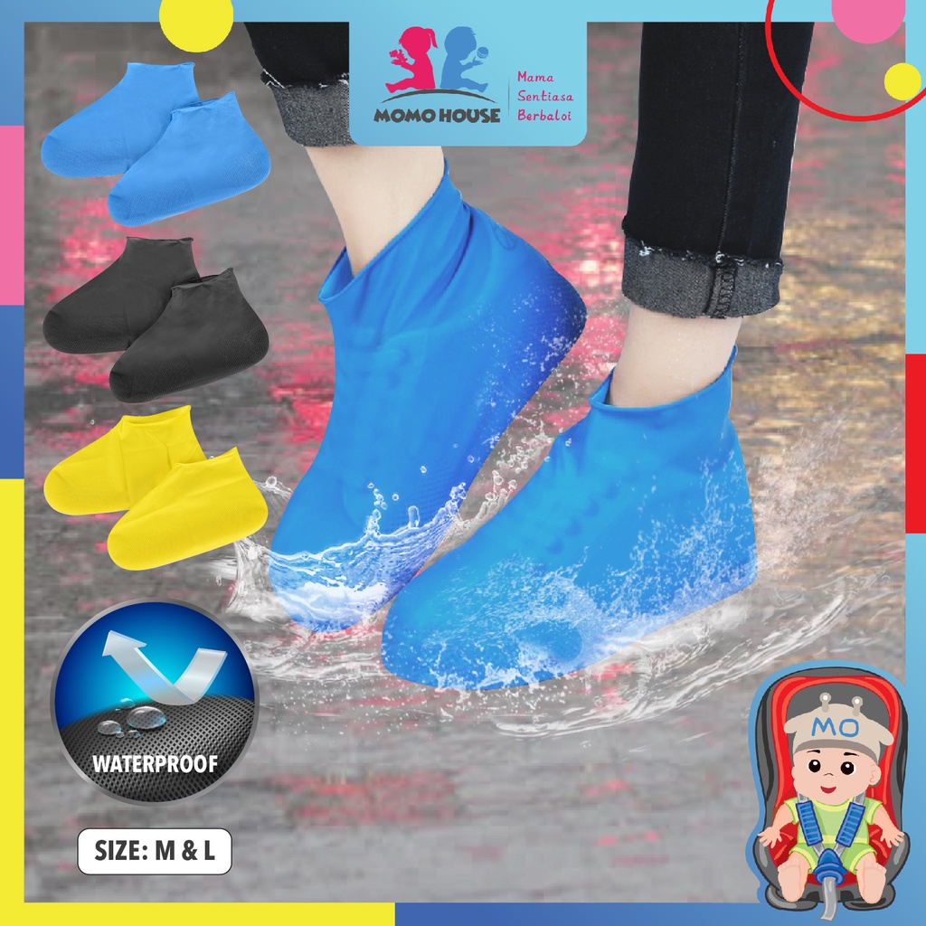 Waterproof Shoes Cover Sarung Kasut Hujan Anti Slip Shoes Cover Outdoor