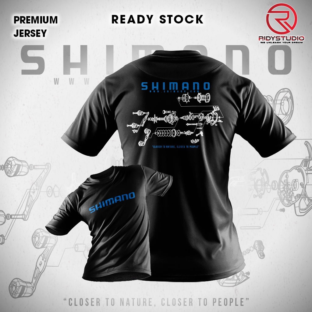 [Ready Stock] Baju Pancing Shimano reel gewang mancing anglers T Shirt ...