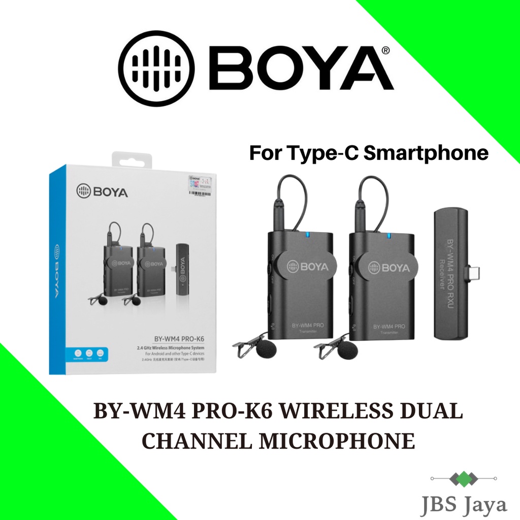 (READY STOCK) Boya WM4 Pro K3/K5/K6 Universal Lavalier Wireless ...
