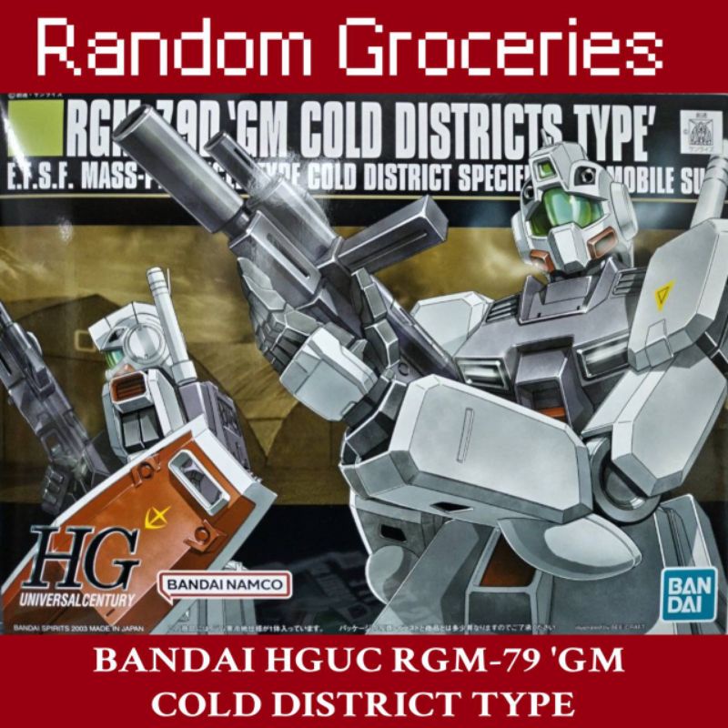 Bandai Hobby HGUC Action Figure #38 GM Cold Districts, Modellino Assemblaggio, Multicolore, Senza Colla, Licenza Ufficiale