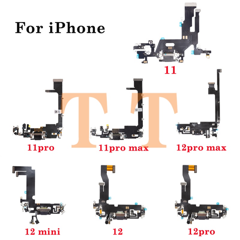 1pcs USB Charging Charger Port Flex Cable For iPhone 11 12 pro Max mini ...