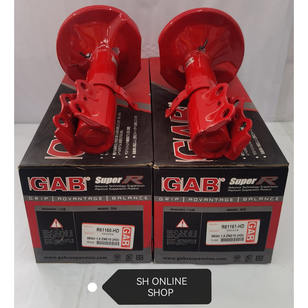 GAB Super R Premier Shock Absorber (Heavy Duty) Front for Toyota Wish ...