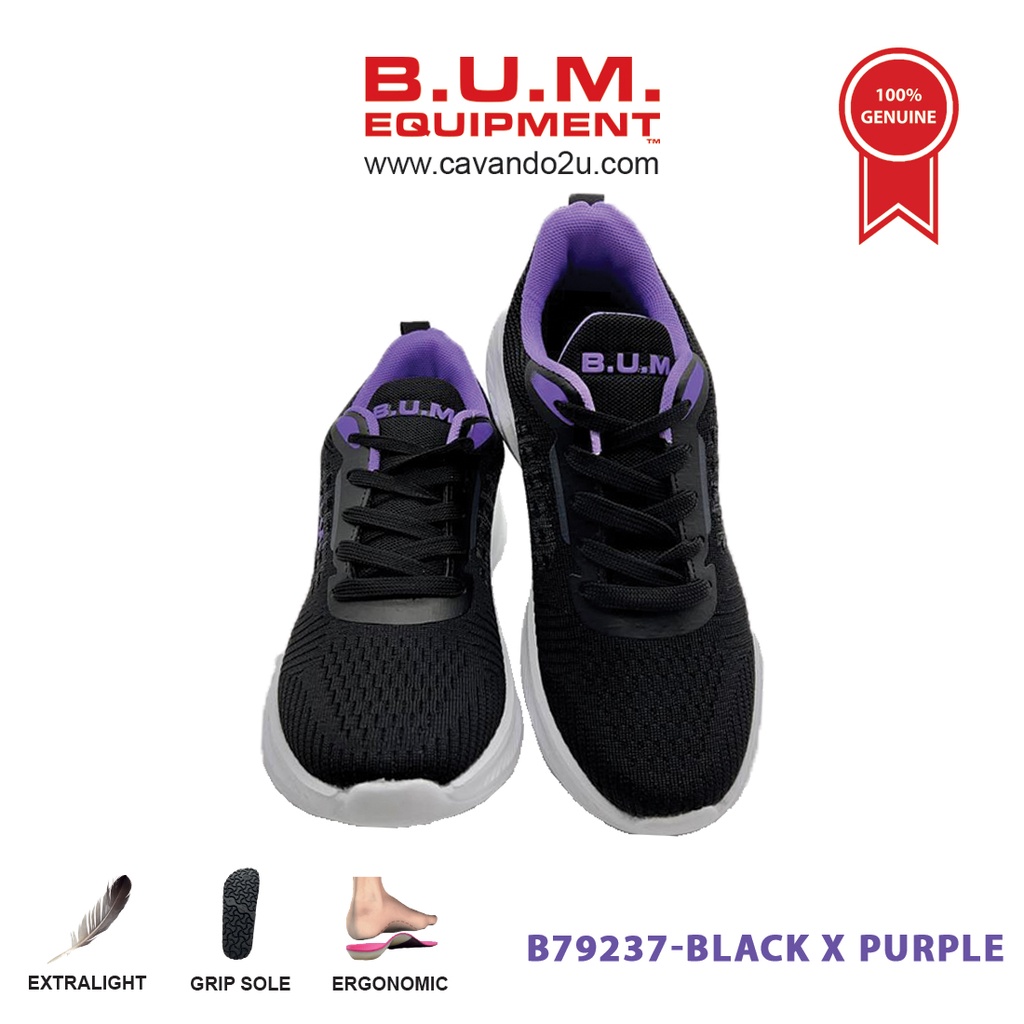 BUM Equipment Sport Shoes B79237 B79238 Black x Purple Grey x Fuchsia Shopee Malaysia