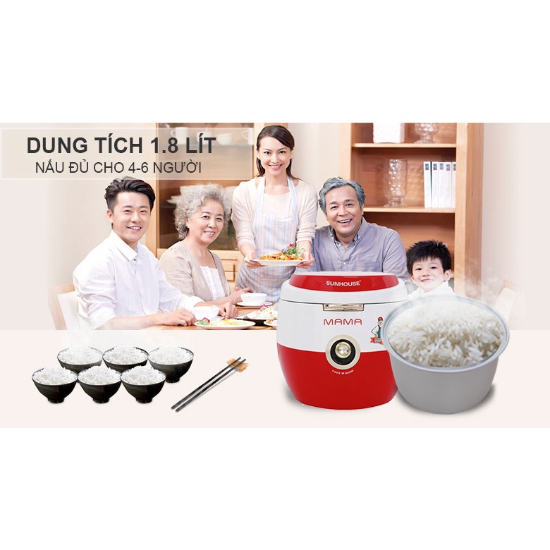 Sunhouse Mama 1.8 liter rice cooker SHD 8661 100% New | Shopee Malaysia