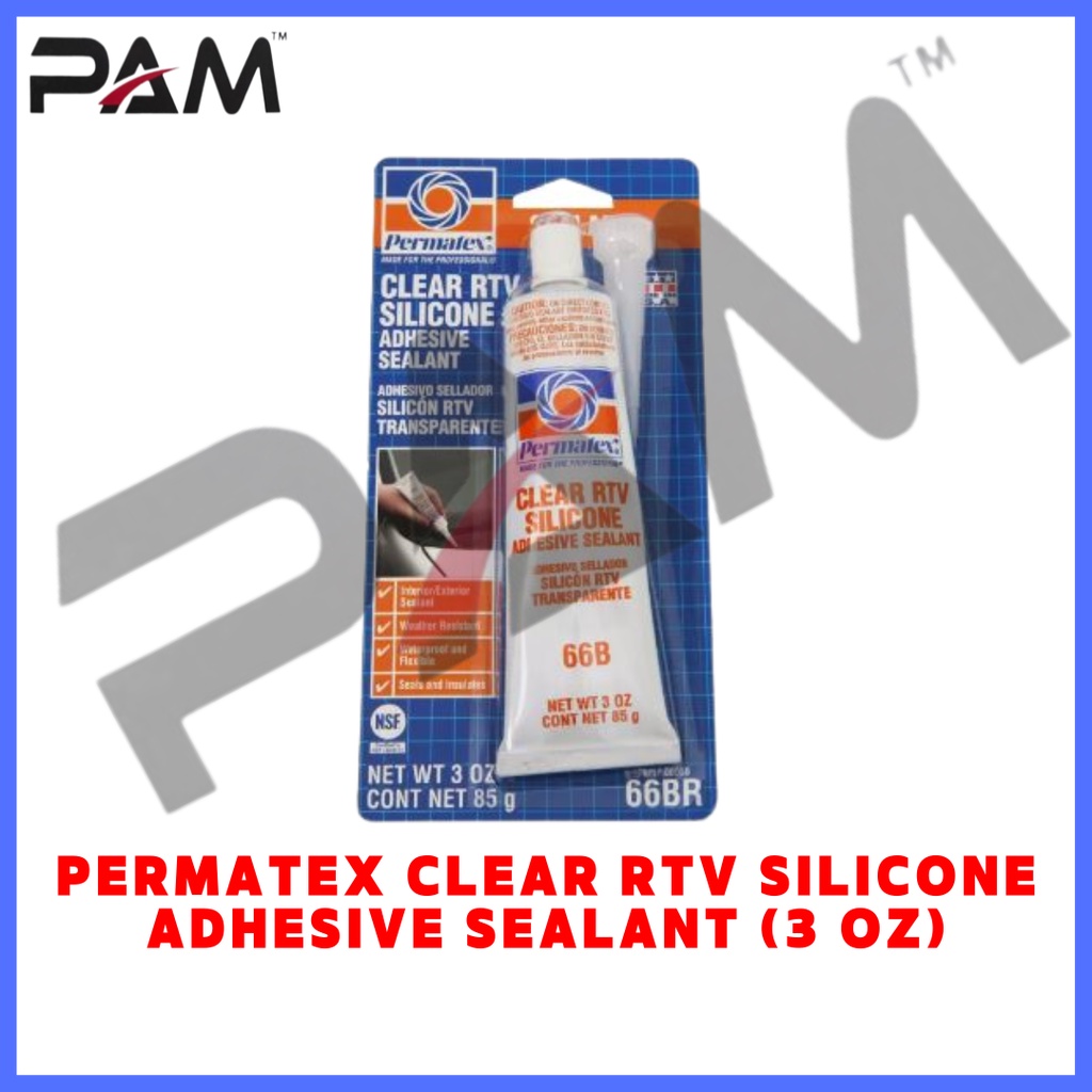 PERMATEX CLEAR RTV SILICONE ADHESIVE SEALANT (3 oz) Shopee Malaysia
