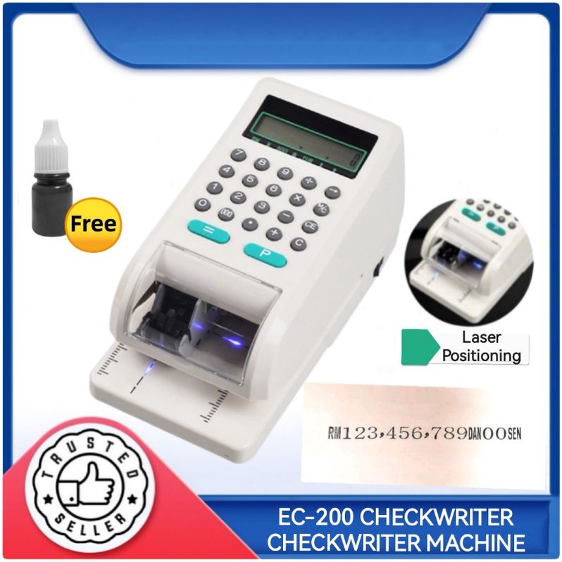 EC200 CHECKWRITER MACHINE CHECK WRITER MACHINE ELECTRONIC NEW