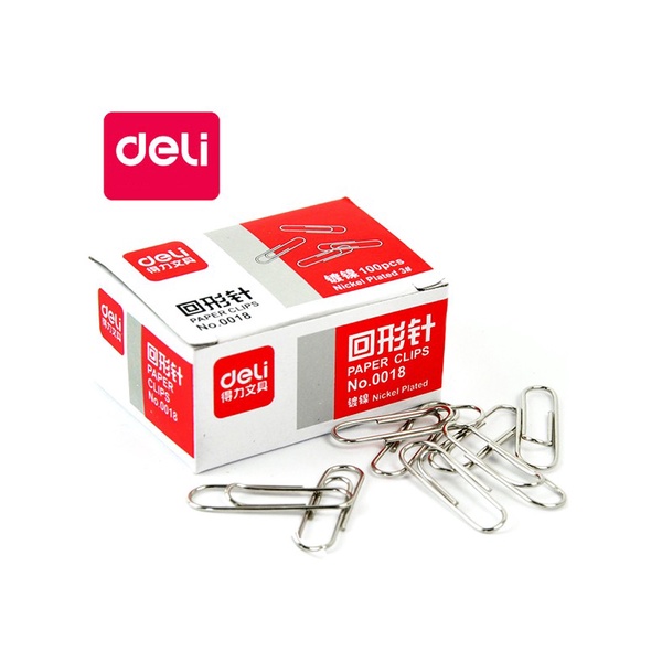 Deli Round/Triangle Paper Clips | Shopee Malaysia