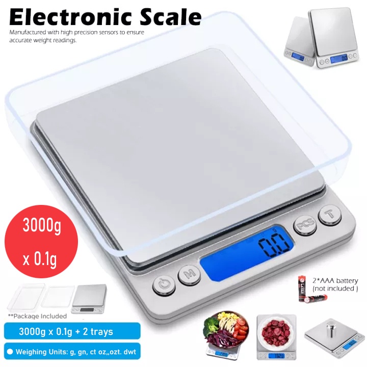 1pc Multifunctional Mini Kitchen Electronic Scale, Portable Baking Digital  Scale With Stainless Steel Panel, 5kg/1g, Battery Not Included (2 Aaa  Batteries Required)