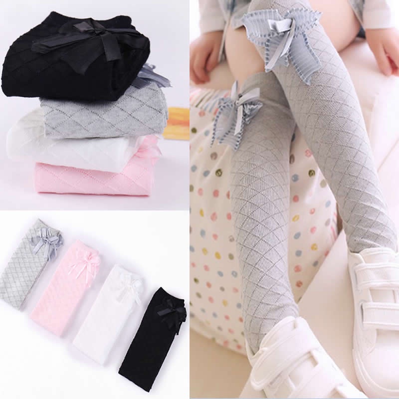 Girl Socks 312 Years Old Cotton Knee High Socks Lovely Long Children's