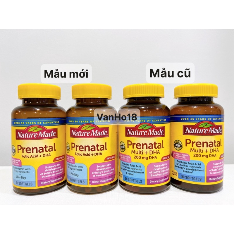 Nature Made Prenatal (Multi) Folic Acid + DHA 200mg Oral Tablet