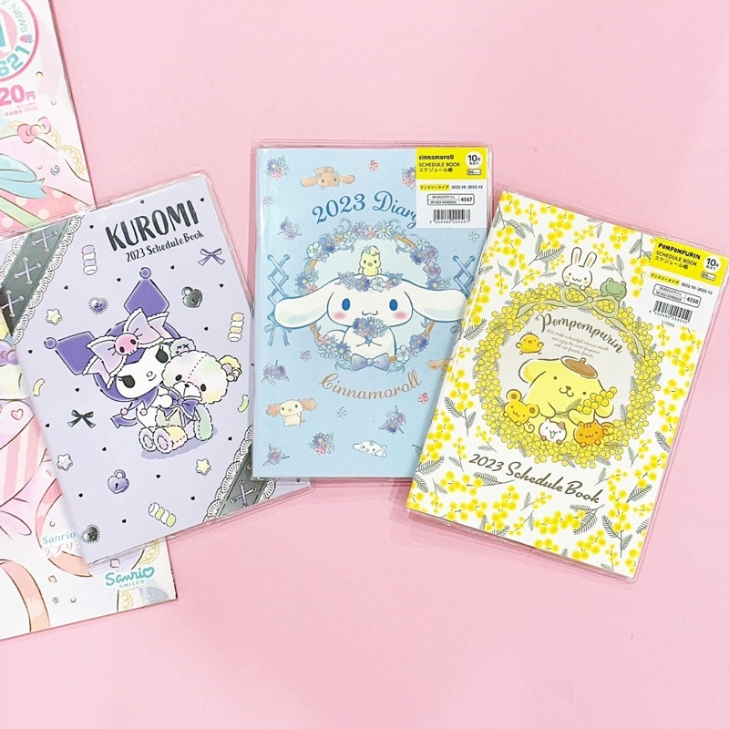 Sanrio Japan Kuromi Cinnamoroll Pompompurin 2023 B6 Schedule Book 2023 ...