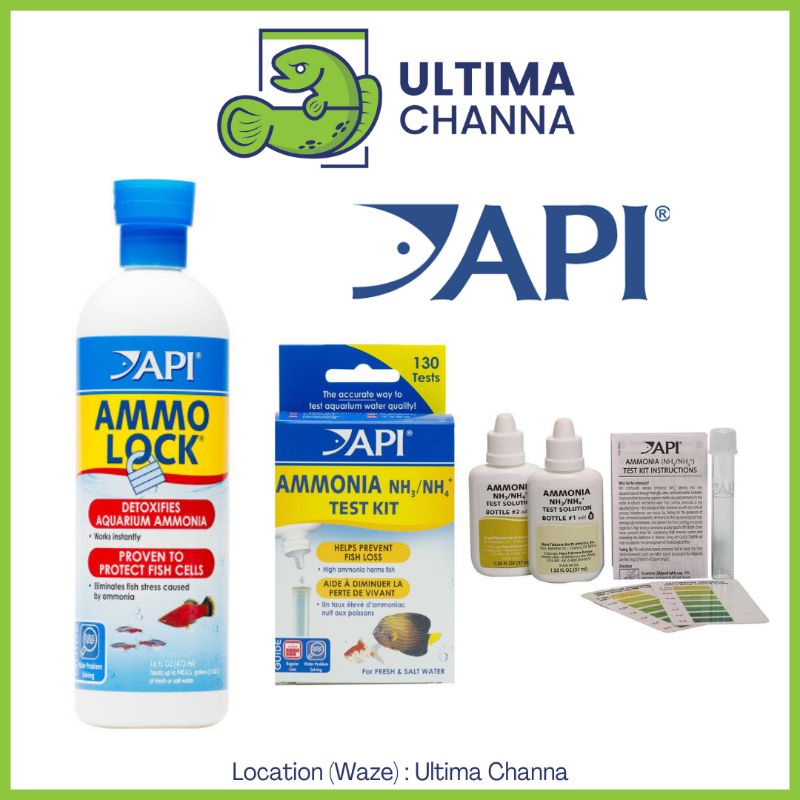 API Ammo Lock / Ammonia Test Kit for freshwater & saltwater aquarium