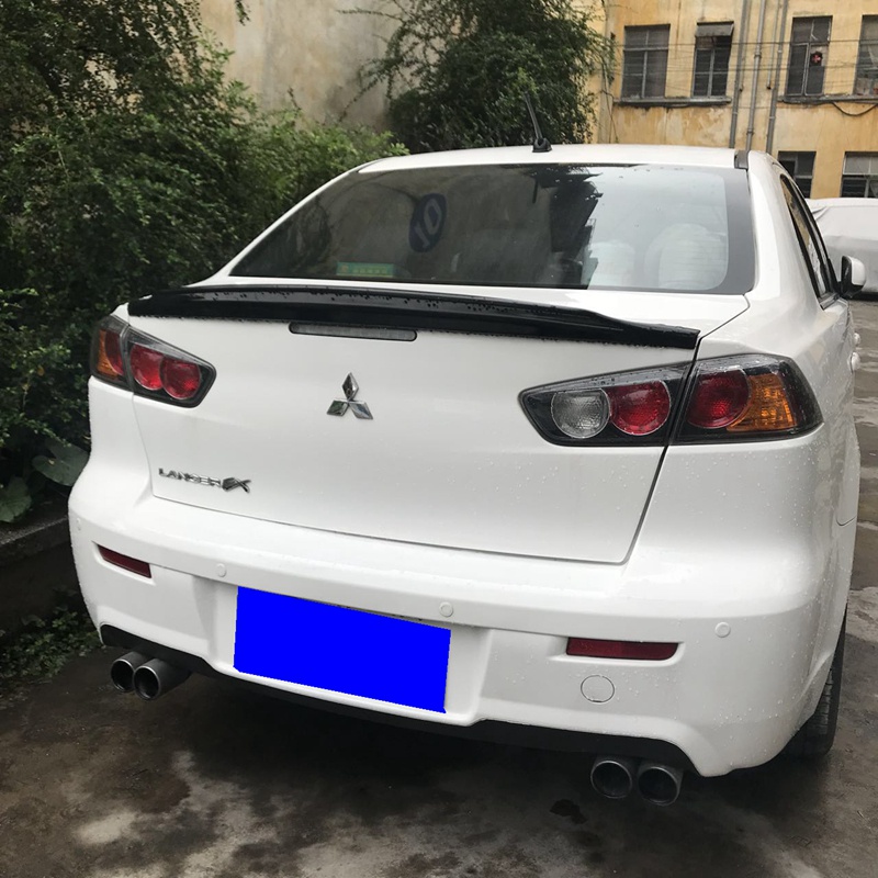 Use For Mitsubishi Lancer 2008-2015 Year Spoiler ABS Plastic Carbon ...