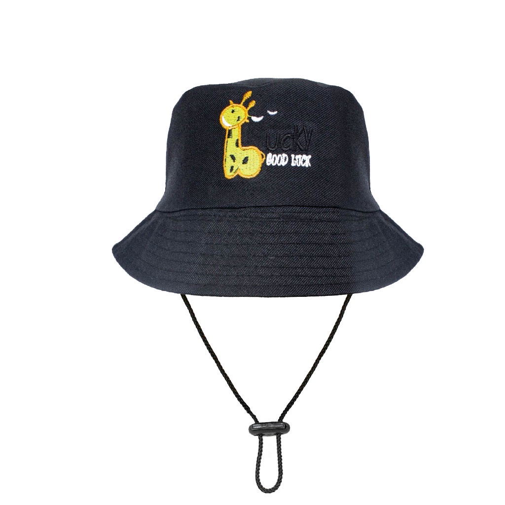 Price BUCKET Hat Children's Name Giraffe BUCKET Hat GOOD LUCKY BUCKET