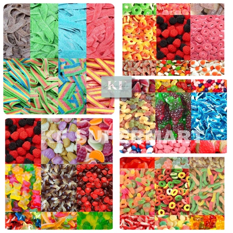 [Part 2]Haribo Bebeto Sour Belt Assorted Gummy Bear Candy Sweet Sour