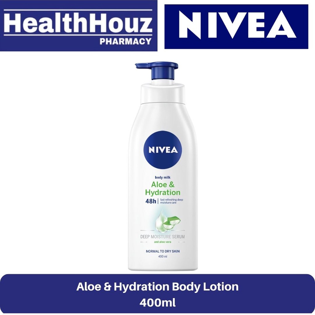 NIVEA Body Lotion, Aloe & Hydration Natural Aloe Vera Fresh Anti Odour