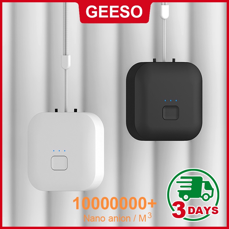 GEESO Wearable Air Purifier,Personal Necklace Air Freshener, Mini ...
