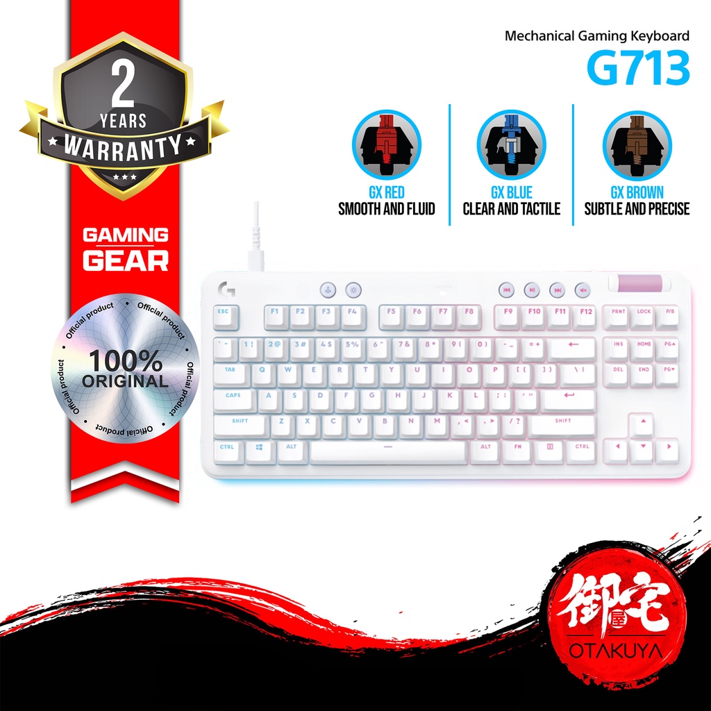 Logitech G713 Wired Mechanical Gaming Keyboard Aurora Series | Shopee ...