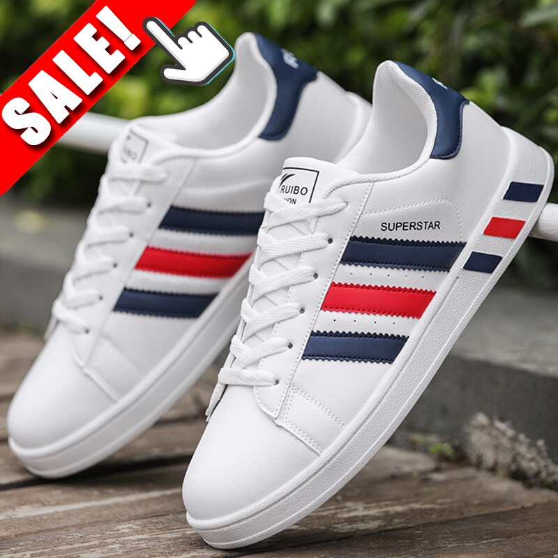 2025 Raya New White Shoes Men's Leather Shoes for Men Korean Style Lace ...