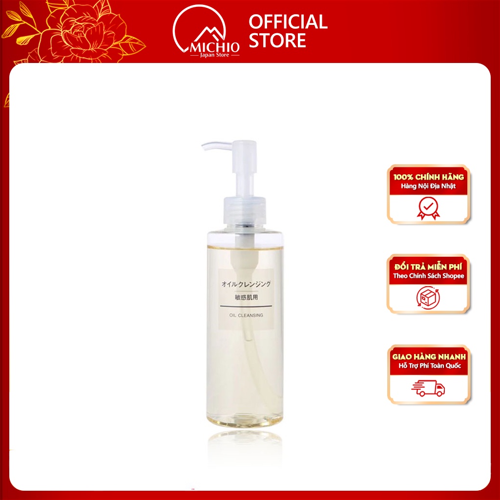 Muji Oil Cleansing 200ml Japanese Makeup Remover Cleans All Skin Types