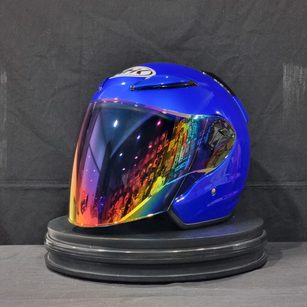NHK Helmet R6 v2 Solid (Candy Blue Glossy) | Shopee Malaysia