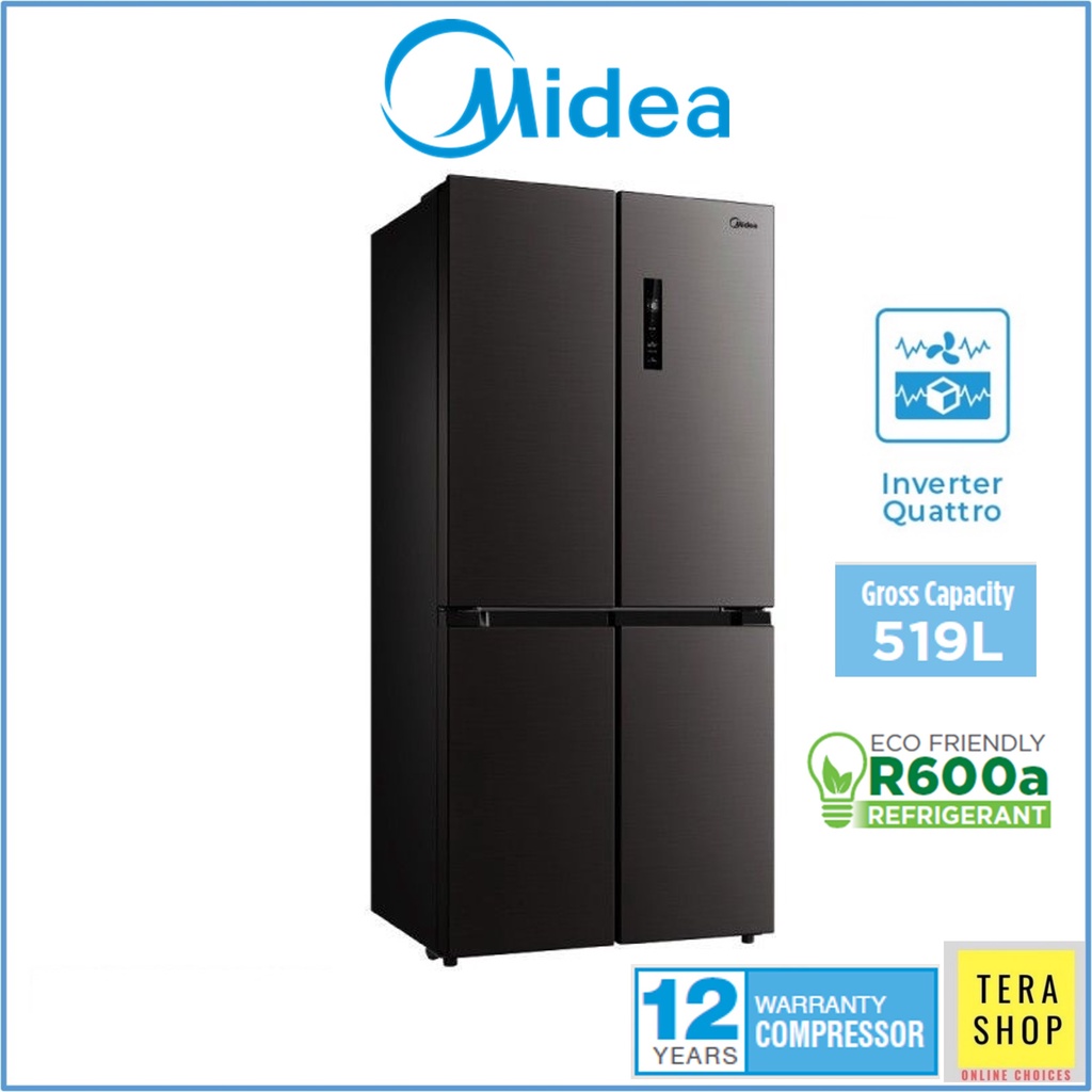 Midea MDRF632FGF28 Inverter 4 Doors / Multi Door Refrigerator Peti