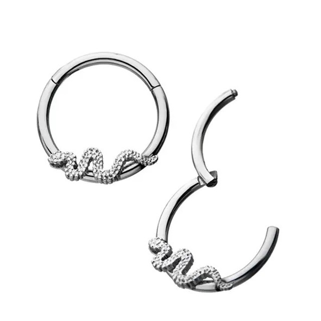 Attic Piercing Rattle snake clicker ring for septum daith Shopee Malaysia