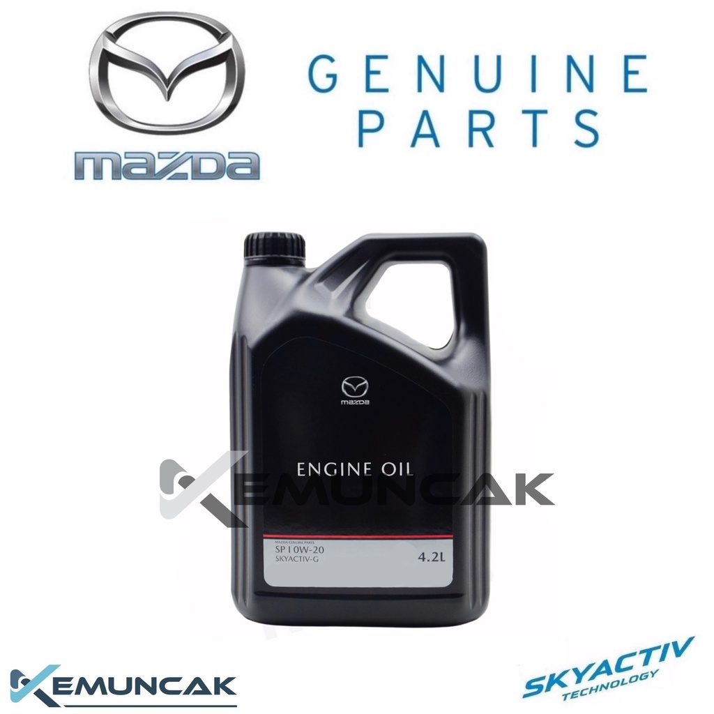 (100% Genuine) MAZDA 0W20 Engine Oil Fully Synthetic (4.2L) - API SP ...