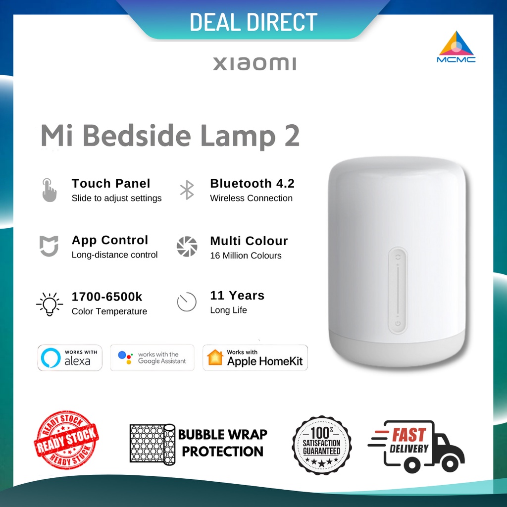 Xiaomi Mijia Mi Smart Table Bedside Lamp 2 / Lamp Gold WiFi Bluetooth ...