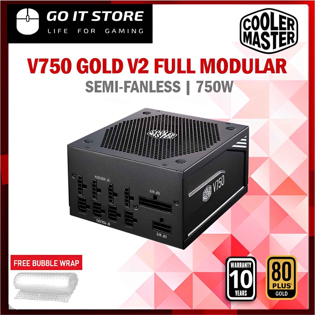 COOLER MASTER V750 GOLD V2 750W FULL MODULAR Power Supply ( MPY-750V ...