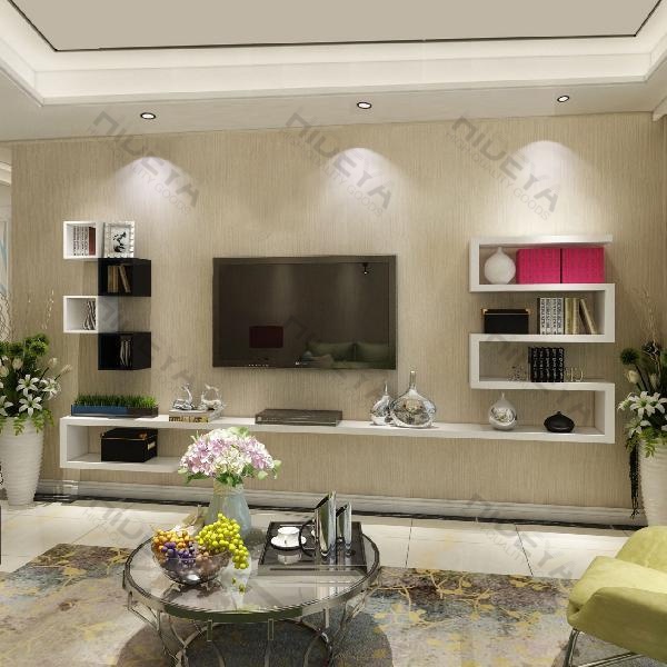 Wall shelf TV creative lattice TV wall TV background / TV