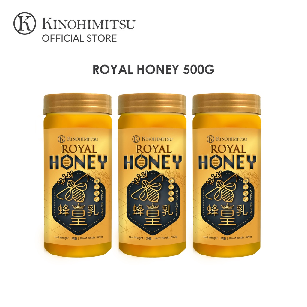 BUNDLE OF 3] Kinohimitsu Royal Honey (500g) | Shopee Malaysia