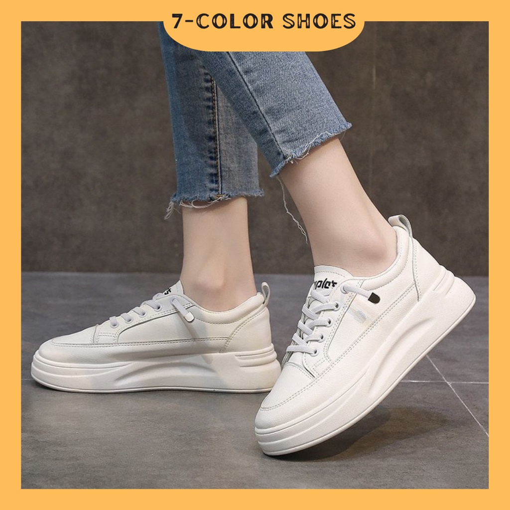 Kasut Sukan Wanita Simple Korean Fashion Style Slip-On Increased Height ...