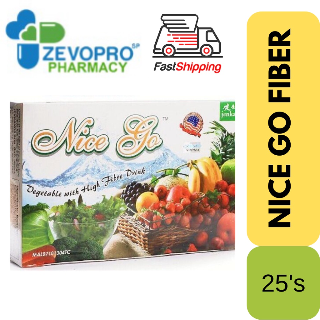 [𝑩𝑬𝑺𝑻 𝑫𝑬𝑨𝑳] Nice Go Vegetable With High Fiber Drink 15g (25 Sachets ...