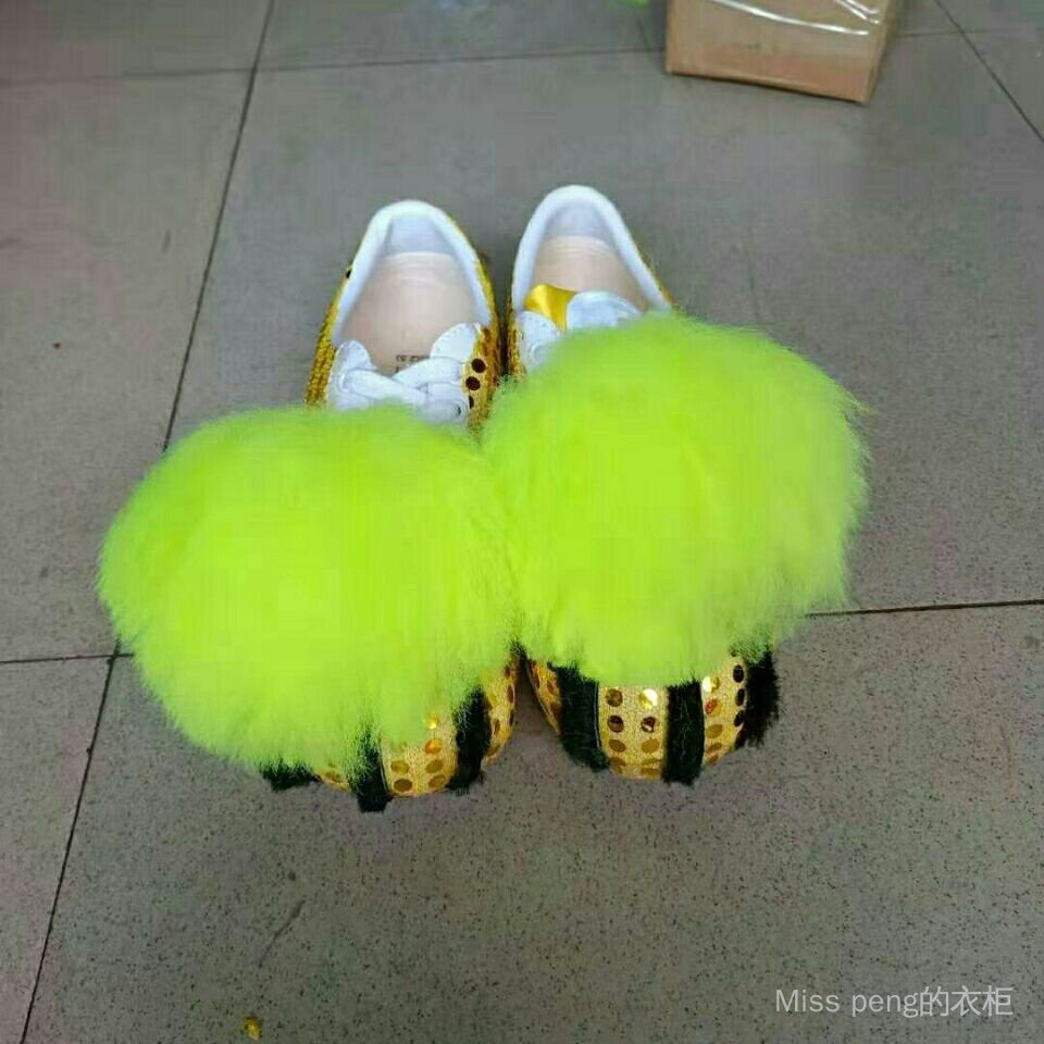 Lion Dance Shoes Performance Sequins HighEnd Wool LaceUp Rubber Sole