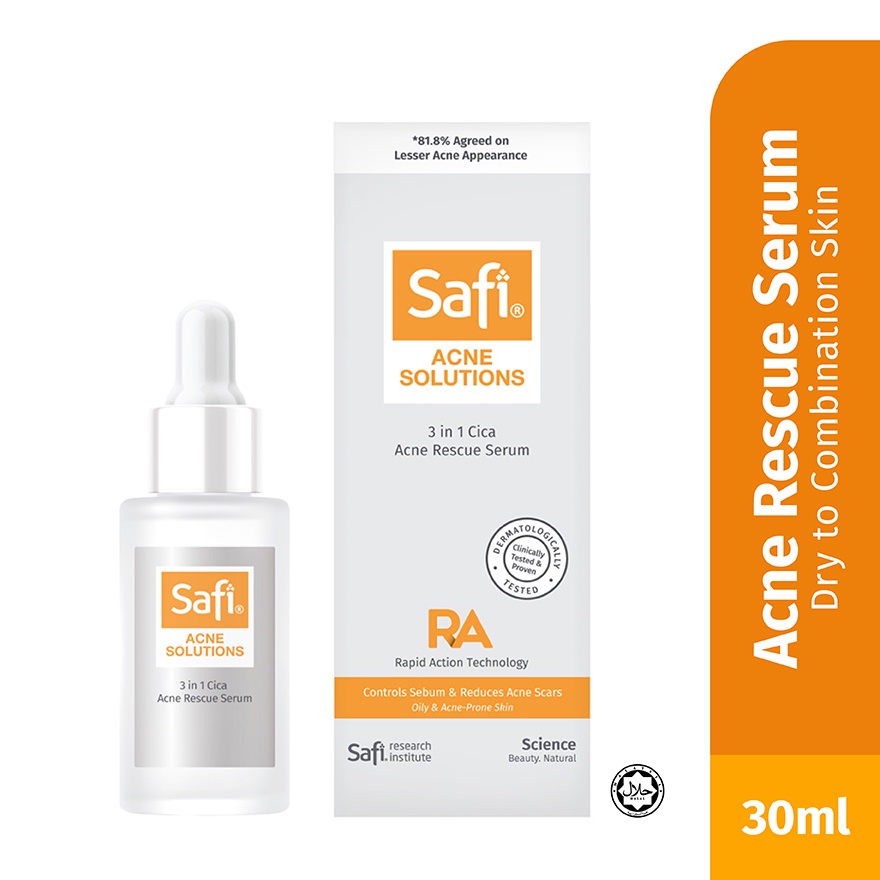 SAFI Acne Solution Cica Acne Rescue Serum 30ML Shopee Malaysia