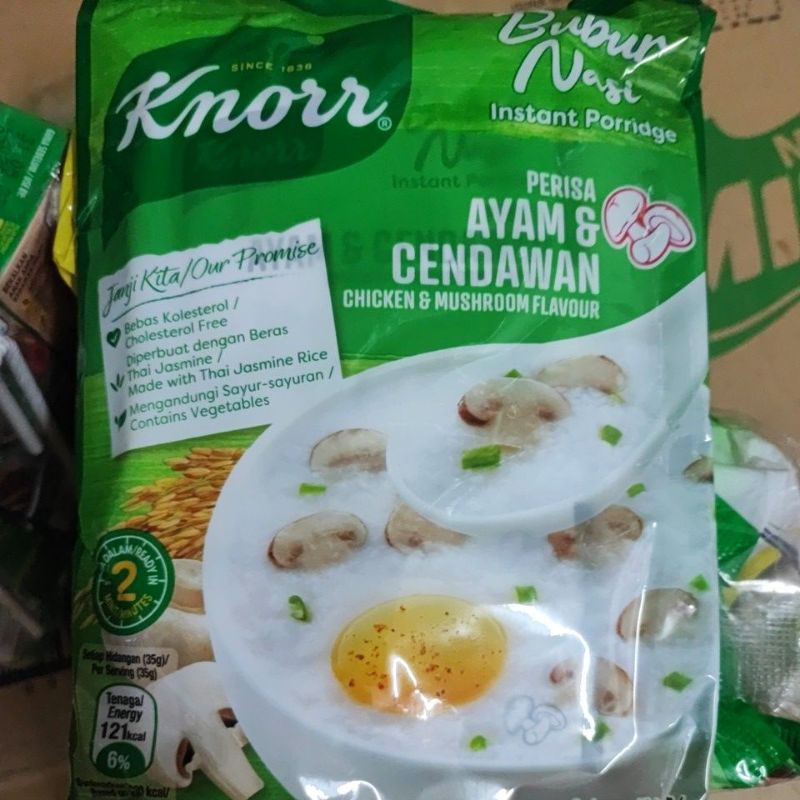 Knorr Bubur Nasi Sachet Porridge 3x35g Shopee Malaysia