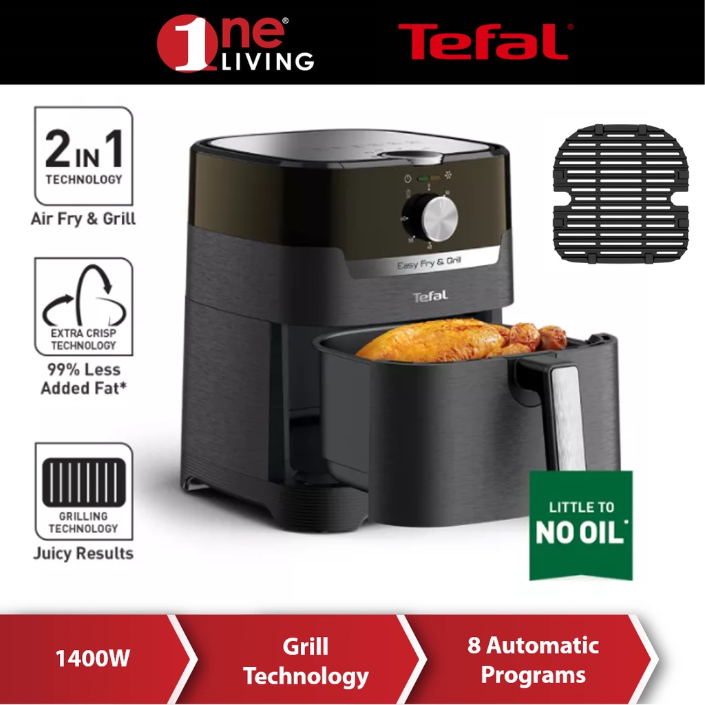 Tefal 2-in-1 Multifunction Fry &amp; Grill Classic Air Fryer Airfryer (4.2L) EY5018
